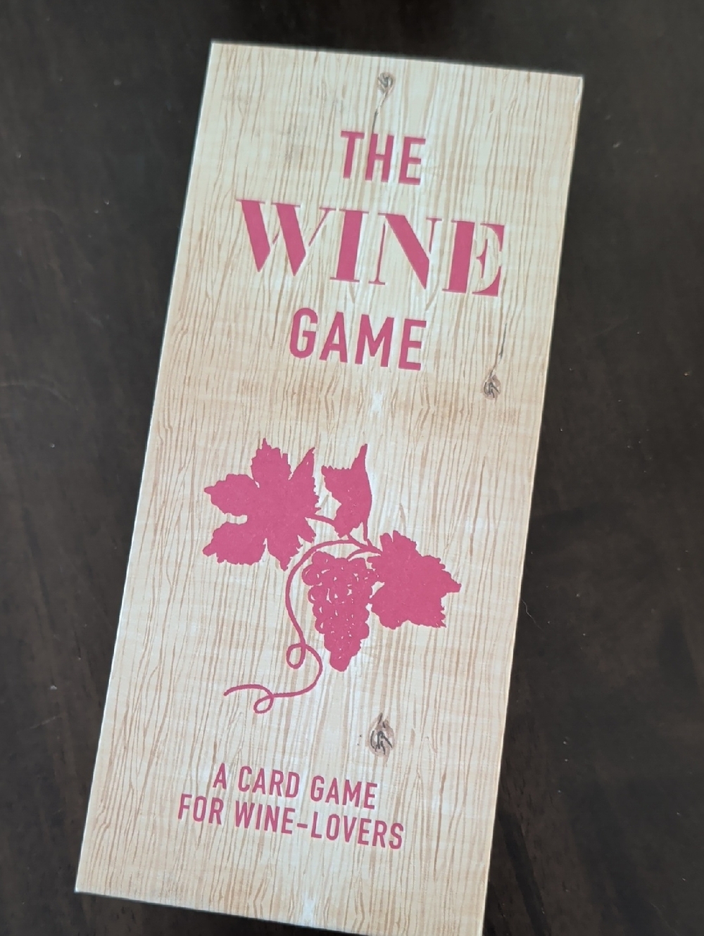 The Wine Game Card Game - Pink Design